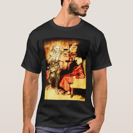 Jacob Marley Geest Scrooge Bah Humbug Kerstmis Ca T-shirt (Voorkant)