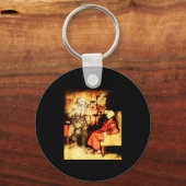 Jacob Marley Ghost Scrooge Bah Humbug Christmas Ca Sleutelhanger (Voorkant)