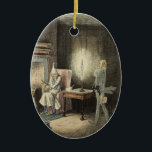 Jacob Marley's Ghost Ornament<br><div class="desc">Afbeelding van de beroemde scène uit de klassieke Dicken.</div>