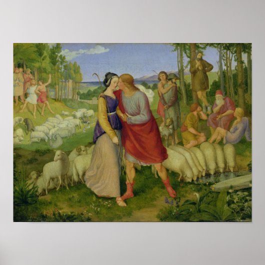 Jacob Meets Rachel, 1827 Poster (Voorkant)