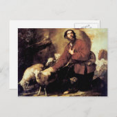 Jacob met de "Flock of Laban" van Jusepe de Ribera Briefkaart (Voorkant / Achterkant)