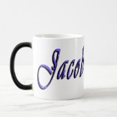 Jacob Name Logo , Magische Mok (Links)