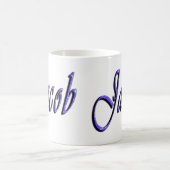 Jacob Name Logo , Magische Mok (Center)