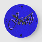 Jacob Name Logo , Ronde Klok (Voorkant)