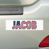 Jacob Name Vorname USA Aufkleber Sticker Auto (Op auto)