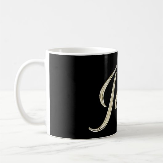 Jacob Name whitegold Tasse Teetasse Kaffeetasse Koffiemok (Links)