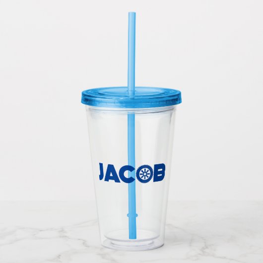 Jacob Petrol Head Acryl Drinkbeker (Voorkant)