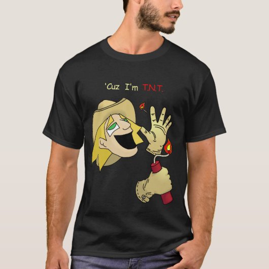 Jacob rm-r comic, Roken Pistolen TNT T-shirt (Voorkant)