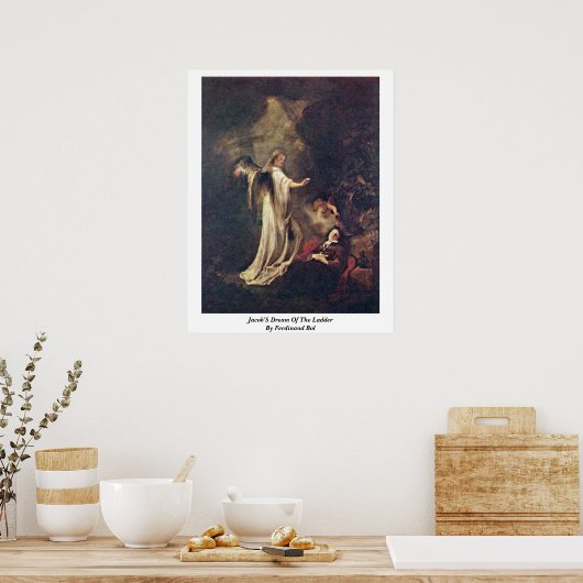 Jacob ' s droom van de leider van ferdinand bol poster (Keuken)