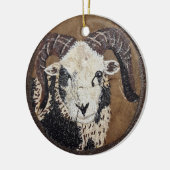 Jacob Sheep Double Sided Ornament (Links)