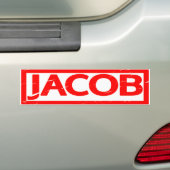 Jacob Stamp Bumpersticker (Op auto)
