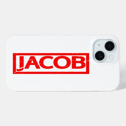 Jacob Stamp Case-Mate iPhone Case (Achterkant (horizontaal))