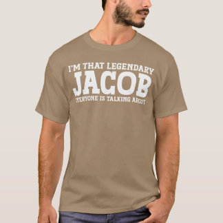 Jacob Surname Funnyeam Family Last Name Jacob girl T-shirt