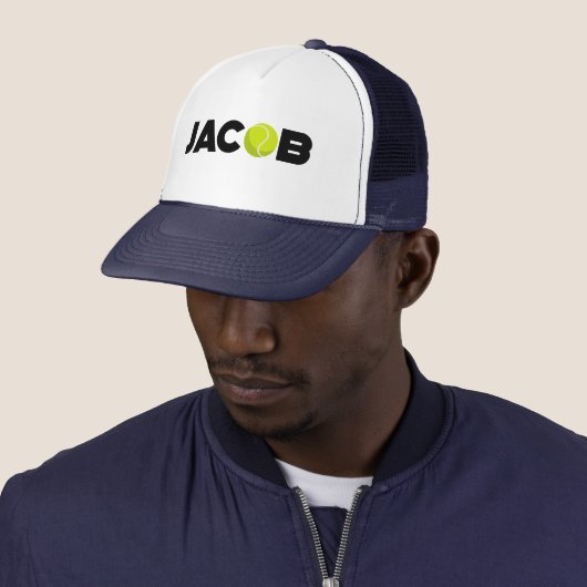 Jacob Tennis Trucker Hat Pet (In situ)