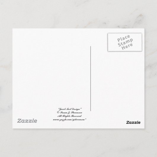 Jacob Text Design II Briefkaart (Achterkant)