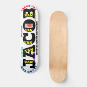 JACOB VAN 8 1/4" Skateboarddek Persoonlijk Skateboard (Voorkant)