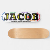 JACOB VAN 8 1/4" Skateboarddek Persoonlijk Skateboard (Horizontaal)