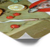 Jacob van Hulsdonck Still Life with Meat, Fish Poster (Hoek)