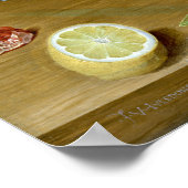 Jacob van Hulsdonck Stilleven met Lemons, Oranje Poster (Hoek)