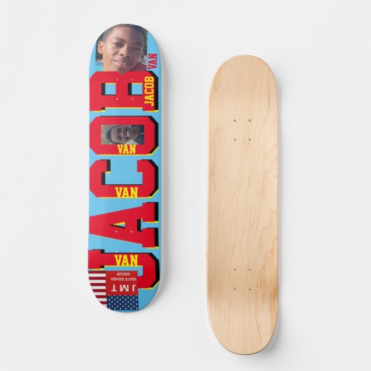JACOB VAN JMT 7 3/4" Skateboard Deck (Voorkant)
