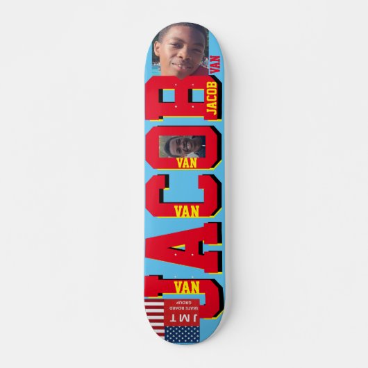 JACOB VAN JMT 7 3/4" Skateboard Deck (Voorkant)