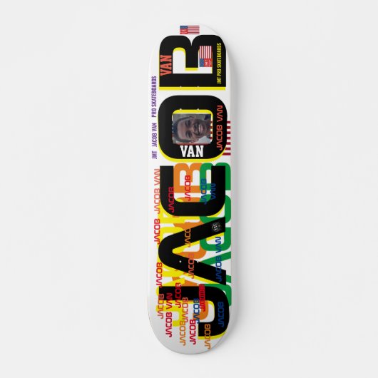 JACOB VAN JMT 7 3/4" Skateboarddek Persoonlijk Skateboard (Voorkant)