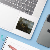 Jacob van Ruisdael - Brug met een Sluis Sticker (Laptop met iPhone)