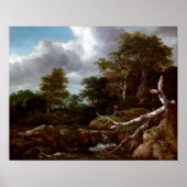 Jacob van Ruisdael Forest Scene Poster (Voorkant)