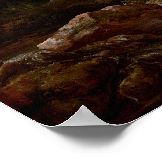 Jacob van Ruisdael Forest Scene Poster (Hoek)