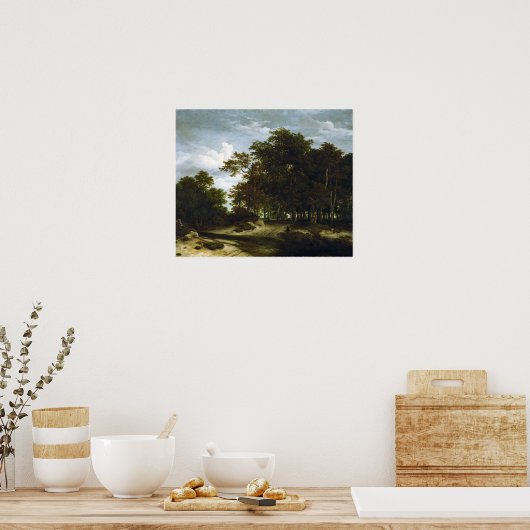 Jacob van Ruisdael The Great Forest Poster (Keuken)