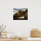 Jacob van Ruisdael Two undershot Watermills Poster (Keuken)