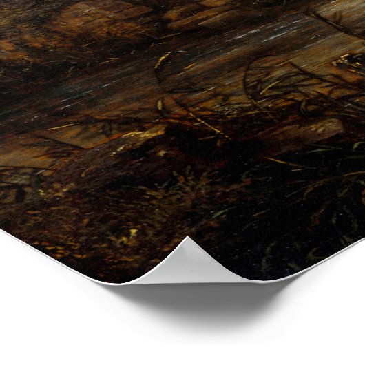 Jacob van Ruisdael Two undershot Watermills Poster (Hoek)