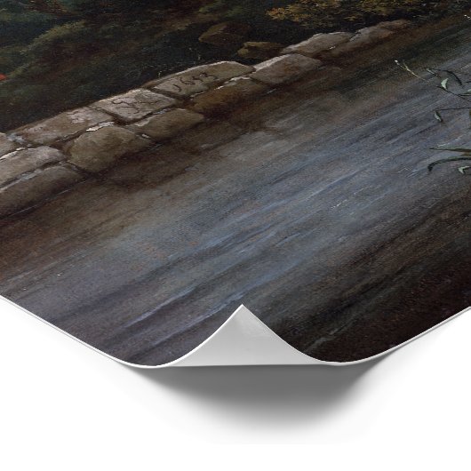 Jacob van Ruisdael Two Watermills Poster (Hoek)