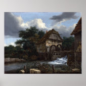 Jacob van Ruisdael Two Watermills Poster (Voorkant)