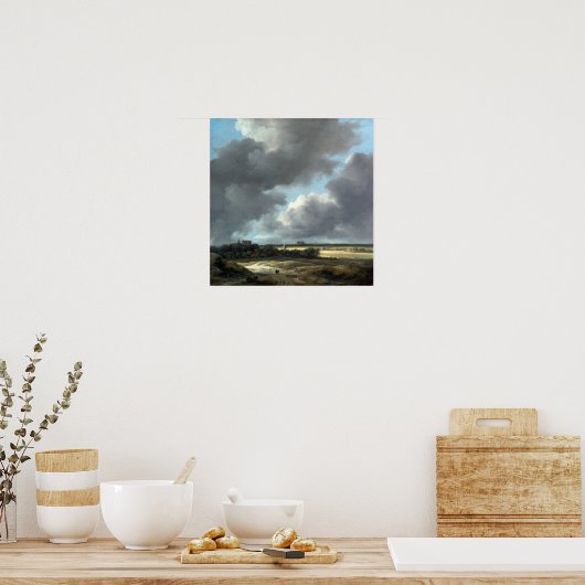 Jacob van Ruisdael Uitzicht van Alkmaar Poster (Keuken)