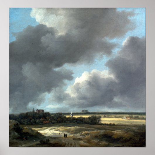 Jacob van Ruisdael Uitzicht van Alkmaar Poster (Voorkant)