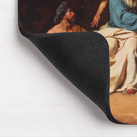 Jacob weigert Benjamin vrij te laten, 1829 (olie o Muismat (Hoek)