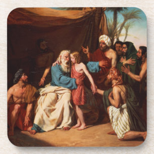 Jacob weigert Benjamin vrij te laten, 1829 (olie o Onderzetter