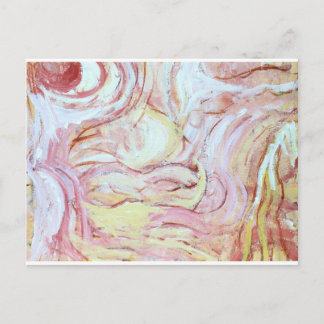 Jacob worstelen met de engel (abstract schilderij) briefkaart