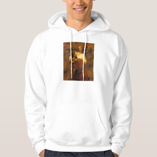 Jacob Wrestling with Angel by Rembrandt Hoodie (Voorkant)