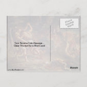 Jacob Wrestling with Angel van Eugene Delacroix Briefkaart (Achterkant)