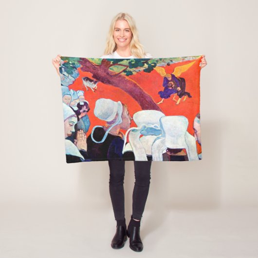 Jacob Wrestling with the Angel, Gauguin Fleece Deken (In situ)