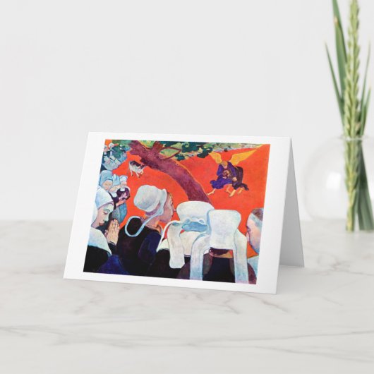 Jacob Wrestling with the Angel, Gauguin Kaart (Voorkant)