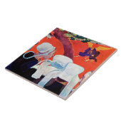 Jacob Wrestling with the Angel, Gauguin Tegeltje (Zijkant)