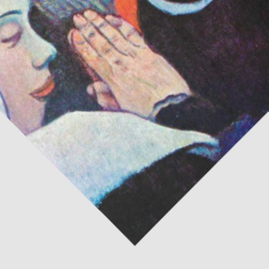 Jacob Wrestling with the Angel, Gauguin Tissuepapier (Detail)