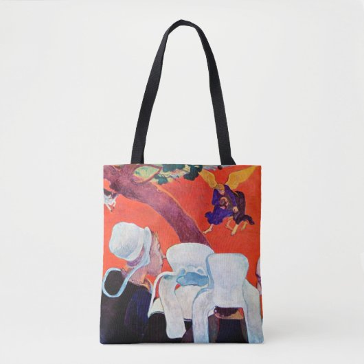 Jacob Wrestling with the Angel, Gauguin Tote Bag (Voorkant)