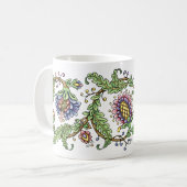 Jacobeaanse bloemenmok koffiemok (Voorkant links)