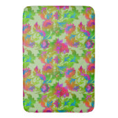 Jacobean Bloem Twist Krijt Badmat (Voorkant Verticaal)