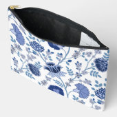 Jacobean Bloemen LG Patroon Blauw op Wit Etui (Open)
