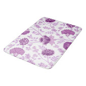 Jacobean Bloemen LG Patroon Pinks op Wit Badmat (Gekanteld)